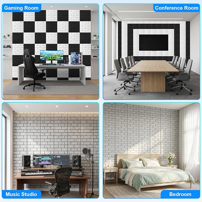 12 Pack Acoustic Panels, Sound Proof Foam Panels - Image 6