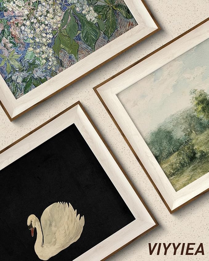 VIYYIEA Framed Wall Art for Living Room, Swan Art Canvas Prints, Vintage Home - Image 5