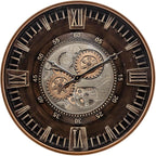CLXEAST 24 Inch Large Moving Gear Wall Clock - Image 2