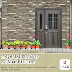 2 Pack Faux Stone Panels Interior 45.6''l x 11.8''h x 0.98''d Faux Siding - Image 7