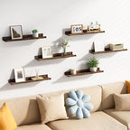 upsimples Floating Shelves for Wall, 23.6 Inch Shelves for Decor Storage Set of - Image 5