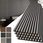 Art3d 4-Pack 108" x 12" Acoustic Wood Panels by Art3d