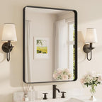 TETOTE Black Vanity Mirror 28 x 36 Inch by TETOTE