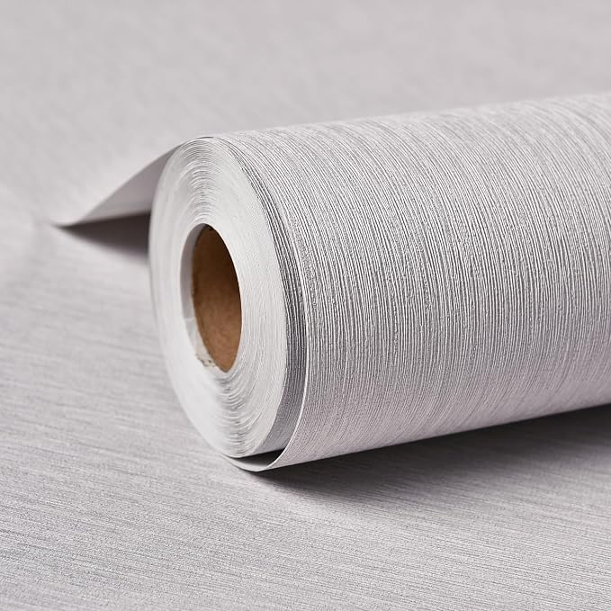 Haimin Grasscloth Wallpaper Peel and Stick 20.9in X 393in Fabric Contact Paper - Image 3