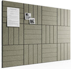 Bumusty Large Cork Board Alternative-48 x 36" Felt Bulletin Board Tiles by BUMUSTY