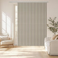 AJAZZ Blackout Accordion Door Curtain 98"x106" Cream White by AJAZZ