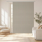 AJAZZ Blackout Accordion Door Curtain 98"x106" Cream White by AJAZZ
