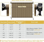 Shade&Beyond Custom Size Outdoor Roller Shades Cordless Patio Roll Up Blinds - Image 7