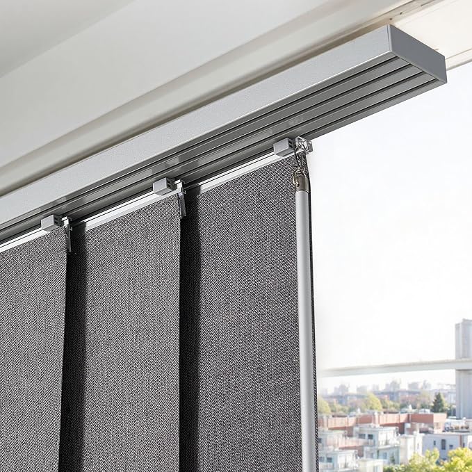VEVOR Panel Track Blinds, Extendable Track from 45.8 in to 86 in W, Trimmable - Image 8