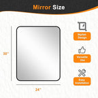 Delma Bathroom Vanity Mirror, High-Definition Bathroom Mirror, Versatile - Image 6