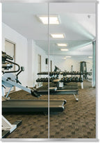 Delma Home Gym Mirror, Large Full Body Tempered Glass Frameless, Wall-Mounted by Delma