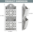 Key and Mail Holder for Wall Mail Holder for Wall, 2-Slot Mails Organizer - Image 5