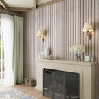 VEELIKE 15.7''x118'' Grey Wood Slats Wallpaper Peel and Stick Removable Wooden - Image 4