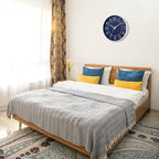 HZDHCLH Modern Wall Clocks Battery Operated, 10 inch Navy Blue Clock - Image 7