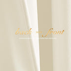 NICETOWN Ivory White Velvet Curtains Panel 72 inch Long 42 inch Wide, Luxury - Image 5