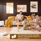 Wood Slat Acoustic Panels, 4 Pack 94.5"x7.9" 3D Wall Panels, Modern Fluted - Image 7