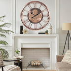 CLXEAST 28 Inch Oversized Large Moving Gears Wall Clock, Industrial Vintage - Image 5