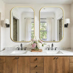 FICTOR Bathroom Vanity Mirror for Wall, 2 Pack 26" x 38" Rectangle Bathroom - Image 3