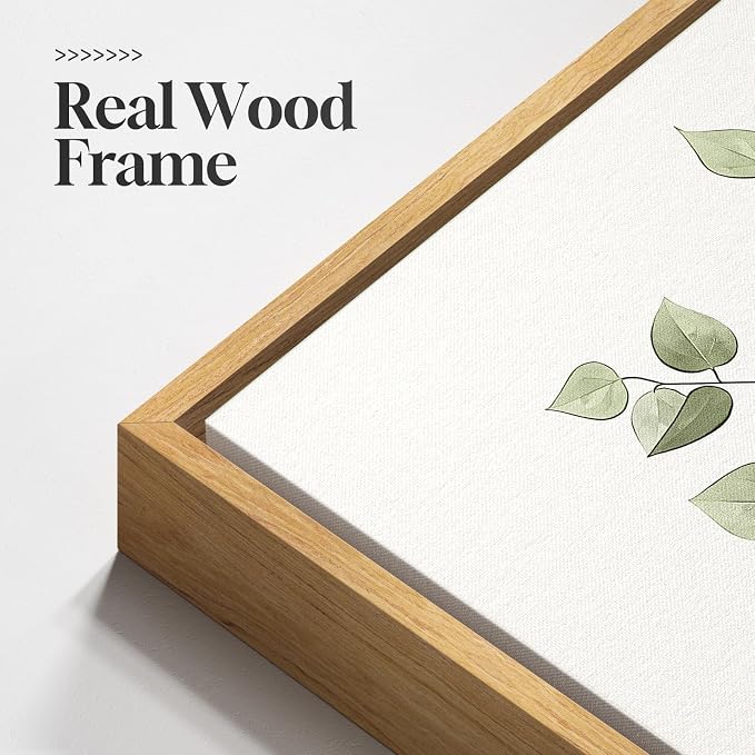 Framed Botanical Wall Art for Kitchen, 3 Piece Modern Farmhouse Sage Green - Image 5