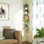 Love-KANKEI Corner Shelf Wall Mount of 5 Tier Rustic Wood Floating Shelves Wall - Image 9