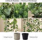 5 pcack Fake Hanging Plants for Wall Home Room Office, Small Fake Plants Decor - Image 6