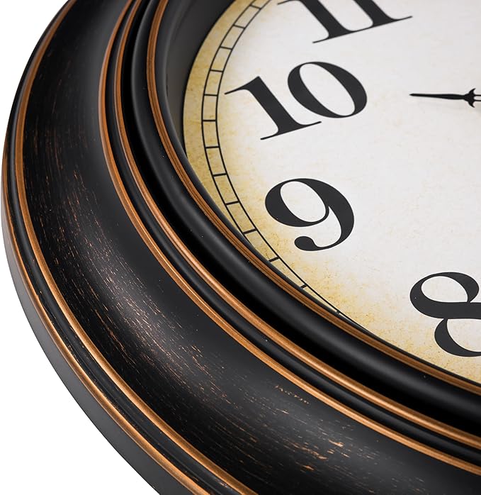 Yoiolclc 18 Inch Retro Large Wall Clock - Image 5