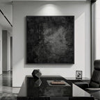 Extra Large Framed Black Abstract Wall Art - Image 3