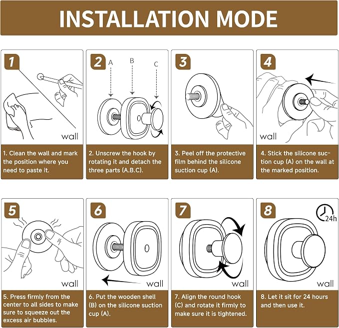DELITON Suction Cup Hooks for Shower - Image 7