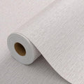 Grasscloth Peel and Stick Wallpaper 20.8"x394" Gray Thick Fabric Textured Linen by HyunHome