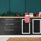CHIHUT Black Glitter Contact Paper 15.7''x236'' Self Adhesive Black Glitter - Image 3