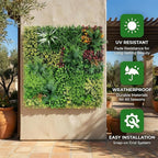 Artificial Grass Wall Backdrop Panels, Faux Boxwood Panels - Image 3