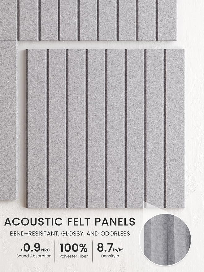 Bumusty Large Cork Board Alternative-48 x 36" Felt Bulletin Board Tiles - Image 3