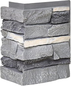 1.77 Inch Deep 3D Faux Stone Corner Panels Matching 2 Piece Set - Image 2