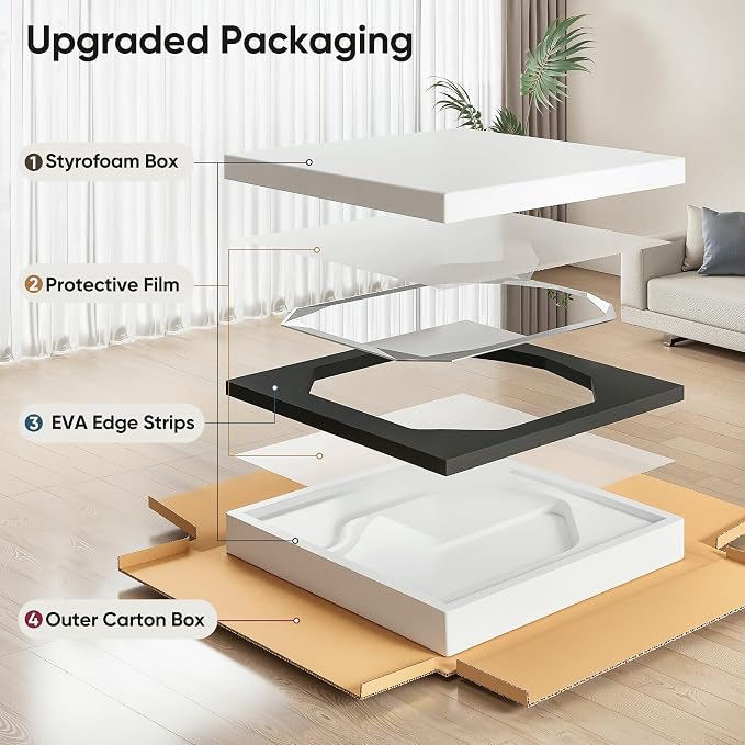 Suidia Bathroom Mirror, Frameless Bathroom Mirror - Image 8
