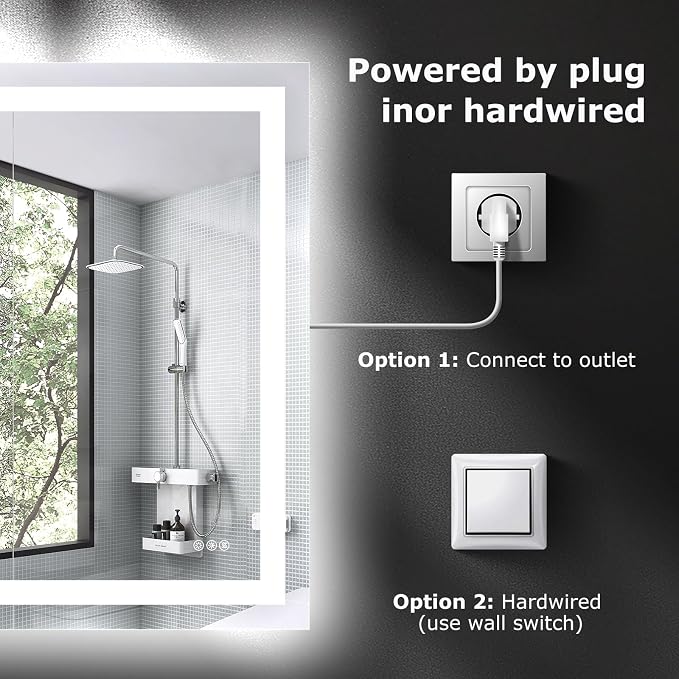 Hivone 72X36 LED Bathroom Mirror - Image 4