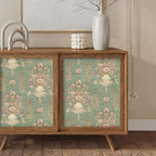 Orainege Floral Wallpaper Peel and Stick Wallpaper Modern Contact Paper 16.9in - Image 5