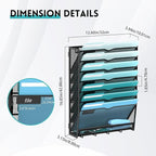 8-Tier Hanging Wall File Organizer - Image 2