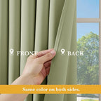 RYB HOME Blackout Thermal Insulated Curtains, Portable Curtain - Image 5