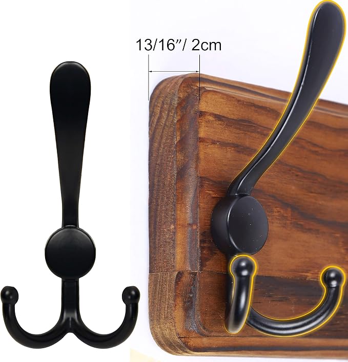 SKOLOO Rustic Large Wall Mounted Coat Rack-38.6'' Long Coat Rack - Image 7