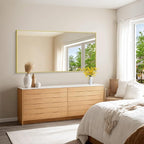 KOCUUY Large Gold Bathroom Mirror, 60x30 inch Rectangular Mirror - Image 4