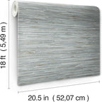 NuWallpaper Multicolor Grassweave Peel and Stick Wallpaper, Self Adhesive Wall - Image 9