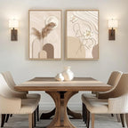Framed Neutral Abstract Wall Art - Image 8