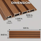From Plain to Beautiful in Hours WPC Exterior Wall Slat Panels Waterproof - Image 2