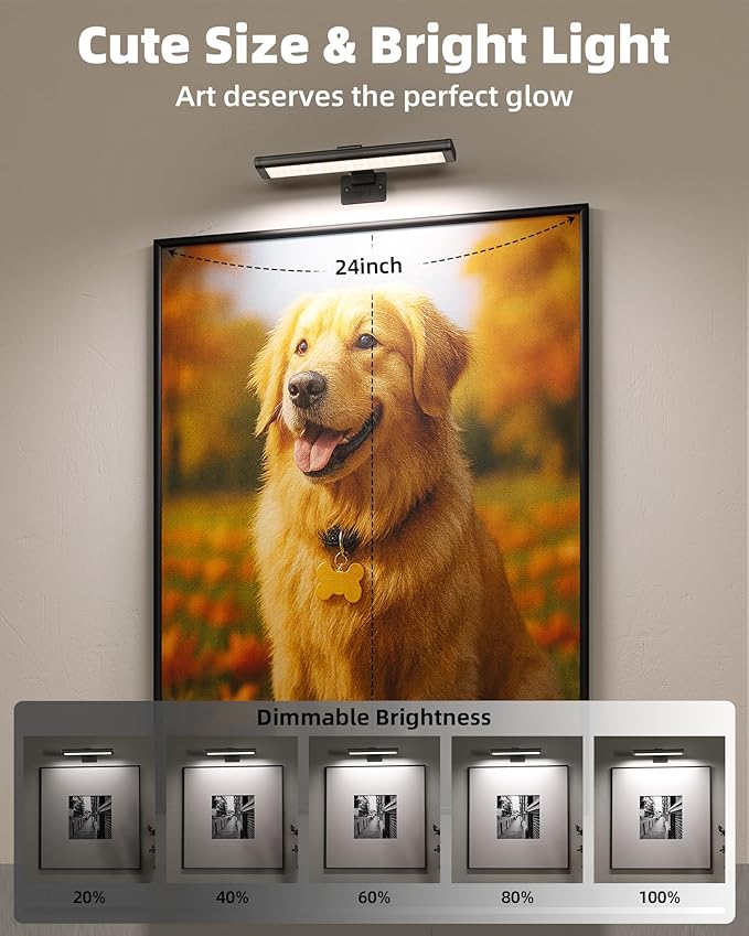 EZVALO Picture Light for Wall, Rechargeable 2400mAh Battery Lights Wireless - Image 6