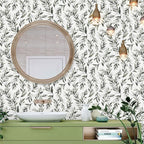 Livebor Green Leaf Peel and Stick Wallpaper Olive Leaf Contact Paper 17.7inch x - Image 7