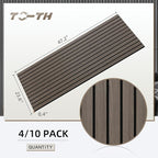 TO-TH Wood-Look Acoustic Panel, 4 Pack 47.2” x 23.6” Soundproof Wall Panels - Image 7