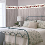 Vintage Rose Wallpaper Border 196x4 Inch Removable Wall Border Peel and Stick - Image 7