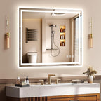 40x30 Inch LED Lighted Bathroom Mirror by Unknown