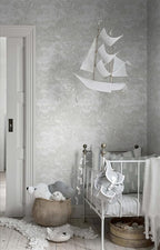 Heroad Peel and Stick Wallpaper Grey and White Vintage Forest Animals Floral - Image 4