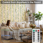suddus Vines with Lights for Bedroom, 150 LED Fairy Lights with Vines, Ivy - Image 3